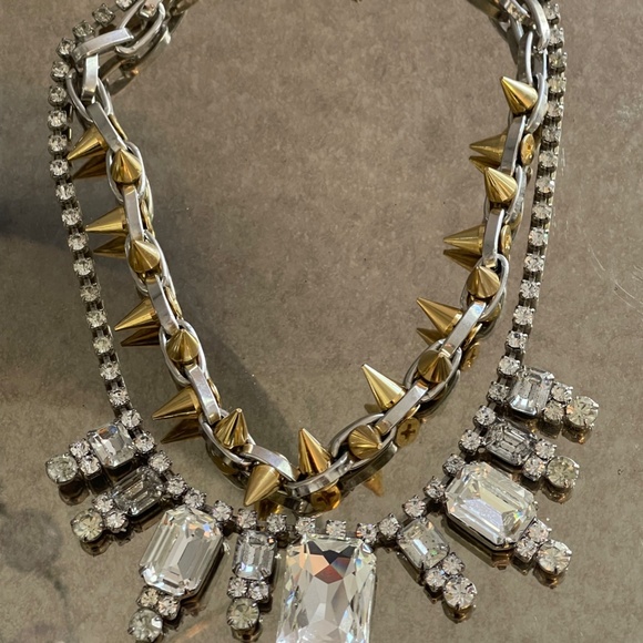 Joomi Lim Baroque Crystal and Spike Necklace - Picture 2 of 4